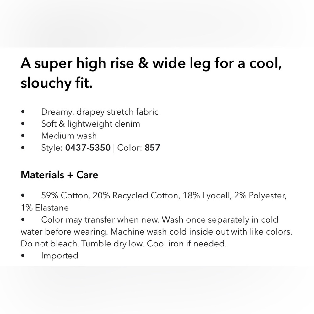 American Eagle Dreamy Drape Stretch Super High-Waisted Baggy Wide-Leg Jean, 20 - Picture 13 of 13